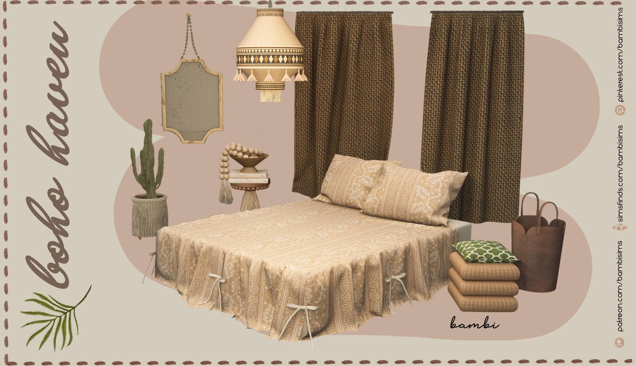 Скриншот мода Набор для спальни Boho haven
